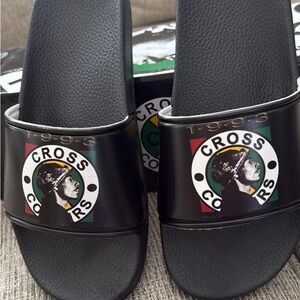Black Slide Sandals
